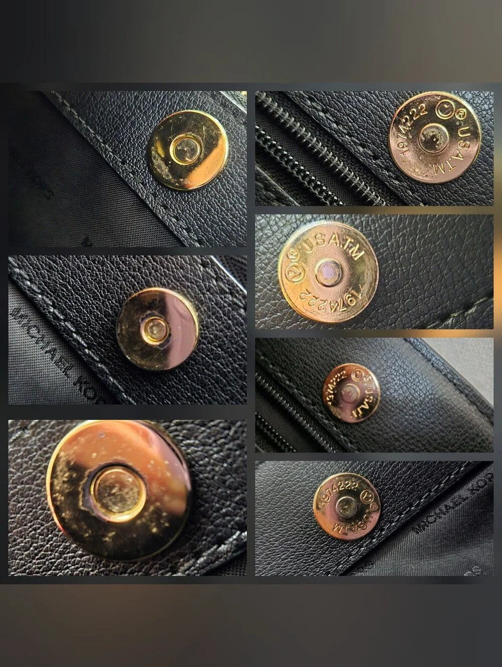 Michael Kors Pebble Black Leather Structured Handbag